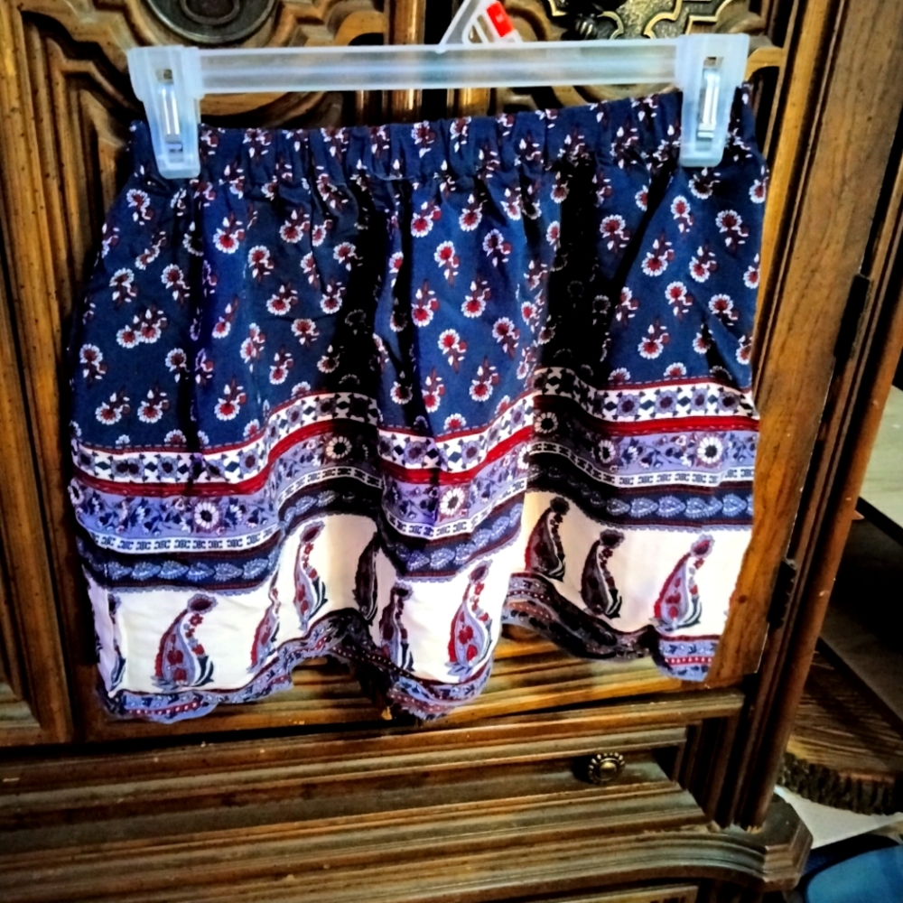 Boho Mini Skirt